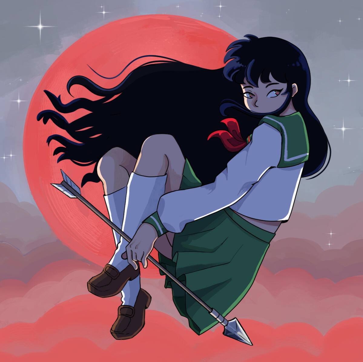 corpo inteiro + cenário simples